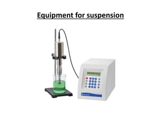Equipment for suspension
 