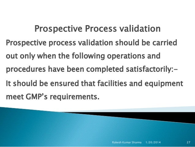 Pharmaceutical Process validation