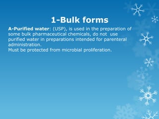 Pharmate Pharmaceutical water | PPTX