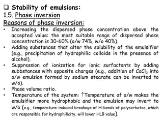 Pharmaceutics - emulsions | PDF