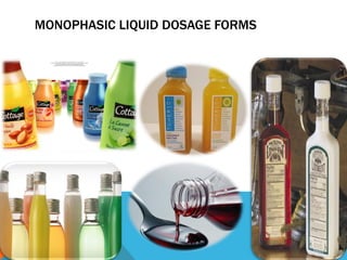 MONOPHASIC LIQUID DOSAGE FORMS
 