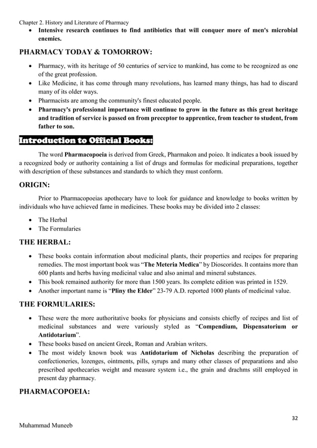Pharmaceutics I (Physical Pharmacy) complete notes by Muhammad Muneeb | PDF