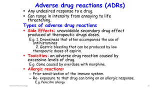Adr Examples In Pharmacy Pharmacodynamics.pptx