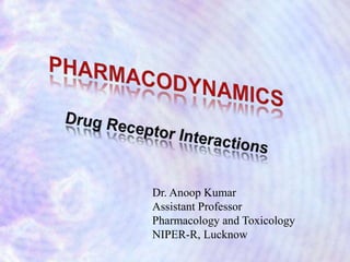 Dr. Anoop Kumar
Assistant Professor
Pharmacology and Toxicology
NIPER-R, Lucknow
 