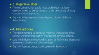 Target Dose Pharmacodynamics | PPTX