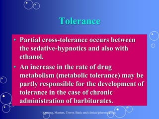 Pharmacodynamics of benzodiazepines, barbiturates and newer hypnotics ...
