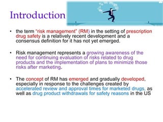 Pharmacoepidemiology and risk management PPTX