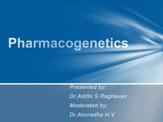 Presented by:
Dr.Adithi S Raghavan
Moderated by:
Dr.Anuradha H.V

 