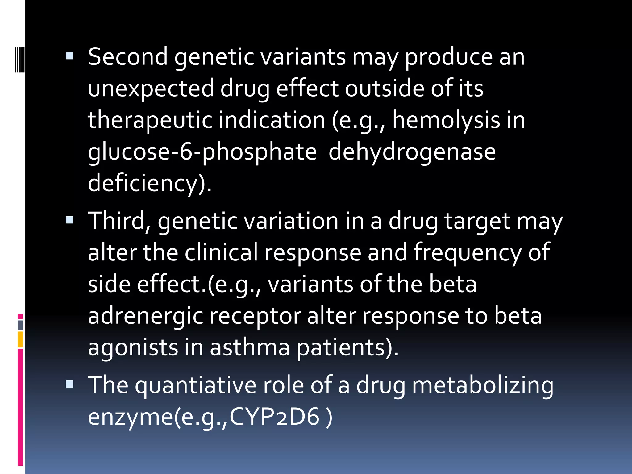 Pharmacogenetics seminar | PPTX