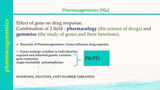 PHARMACOGENOMICS AND PRECISION MEDICINE | PPTX