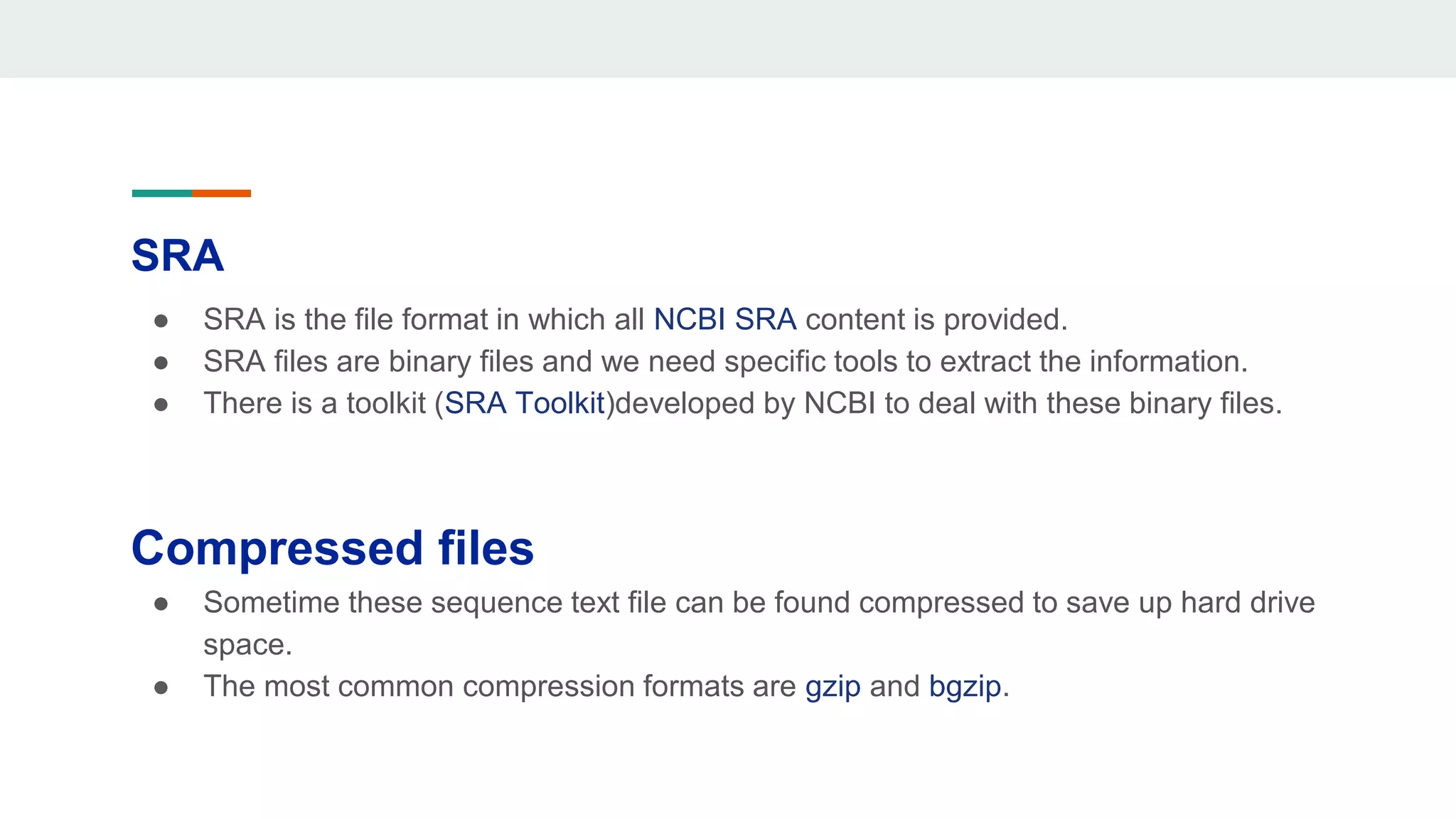 NGS File formats | PPTX