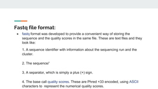 NGS File formats | PPTX