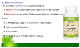microbiologists guide to gelling agents: agar-agar,... Pharmacognosy of carbohydrates containing drugs | PDF