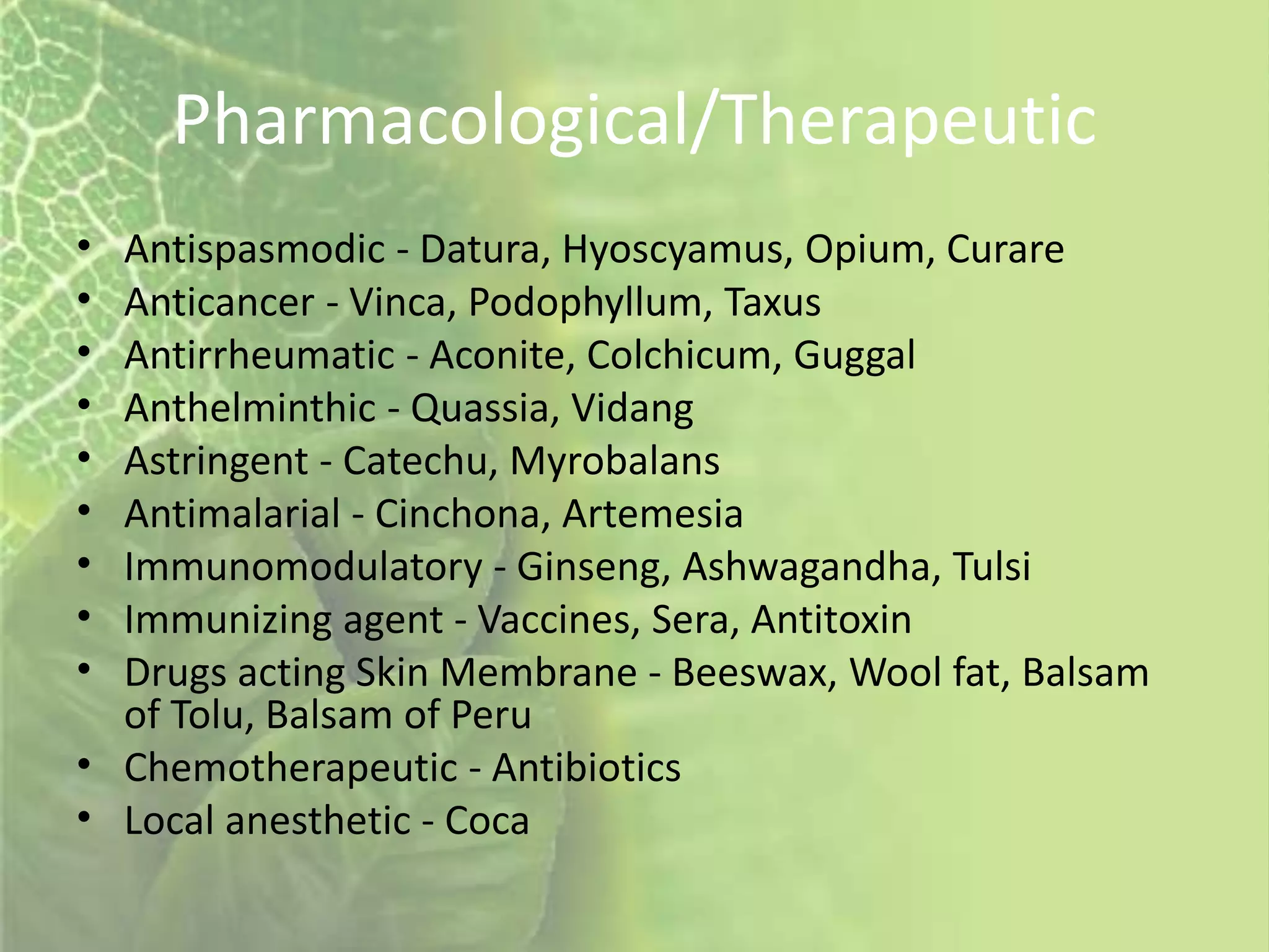 Pharmacognosy Pptx