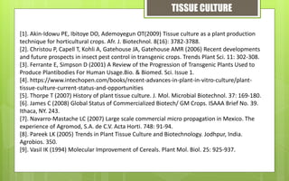 Plant Tissue Culture Complete Presentation | PPTX