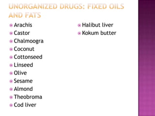 Cod Linseed Pharmacognosy & phytochemistry | PPTX