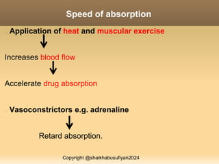 PHARMACOKINETIC- ABSORPTION, DISTRIBUTION (1) [Autosaved].pptx