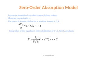 Absorption Order Flow Example Pharmacokinetic and comparment model intoduction.pptx