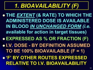 Pharmacokinetic (basic concepts) | PPT