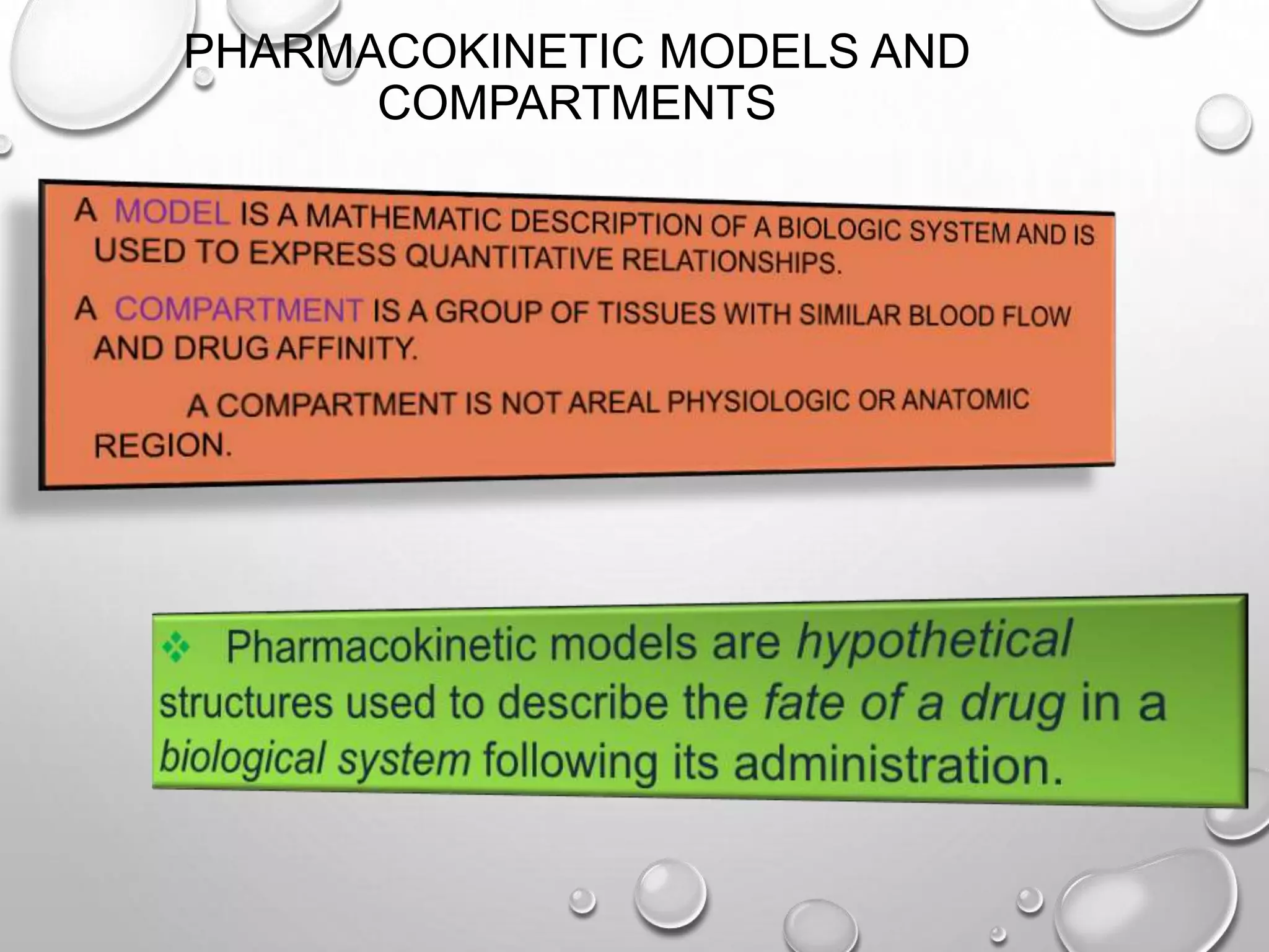 Pharmacokinetic models | PPTX