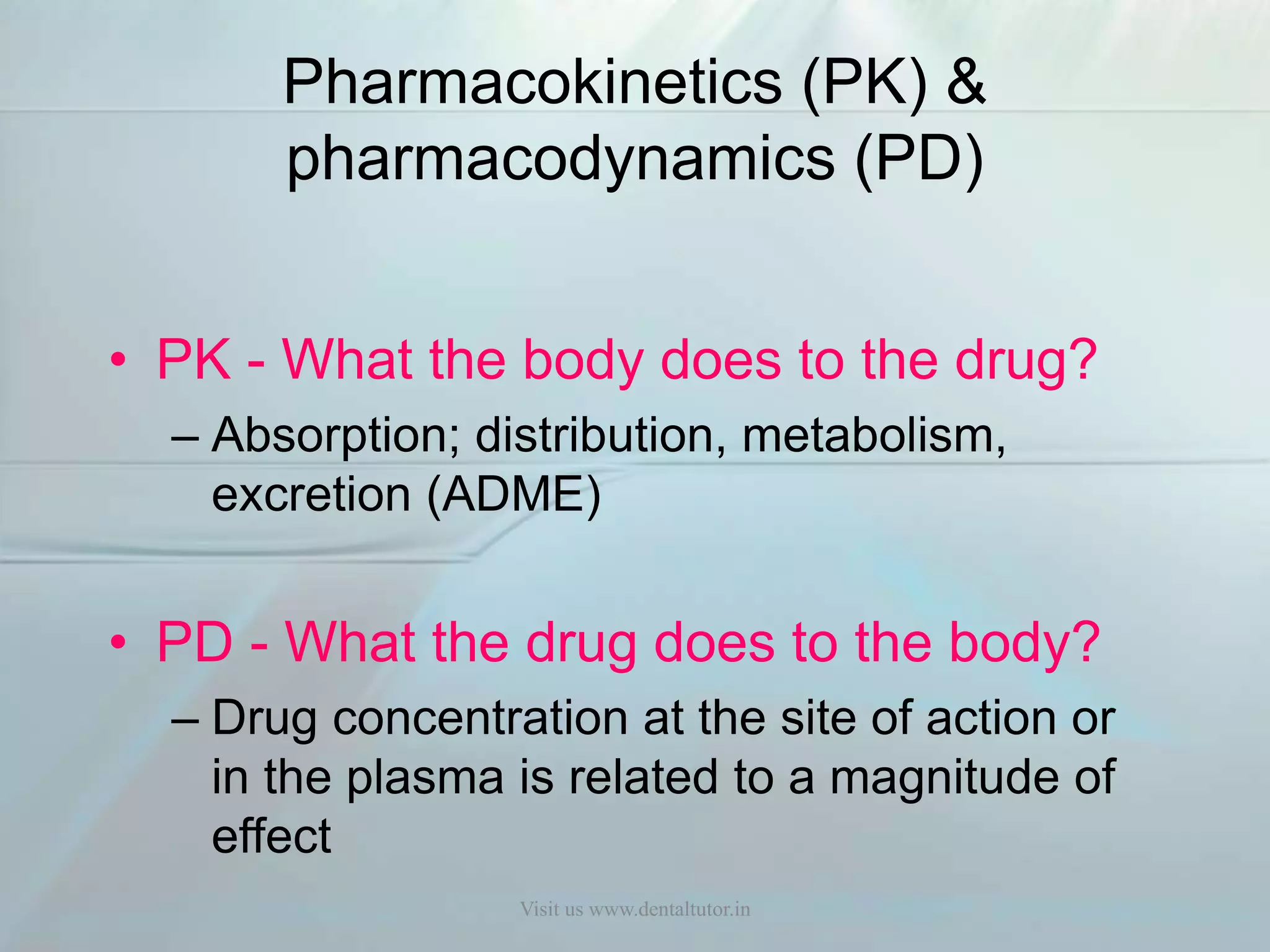 Pharmacokinetics | PPTX