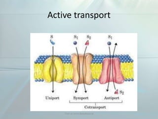 Active transport
Visit us www.dentaltutor.in
 