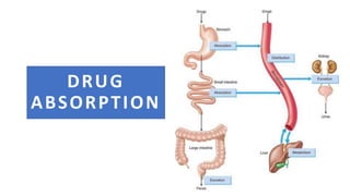 DRUG
ABSORPTION
 