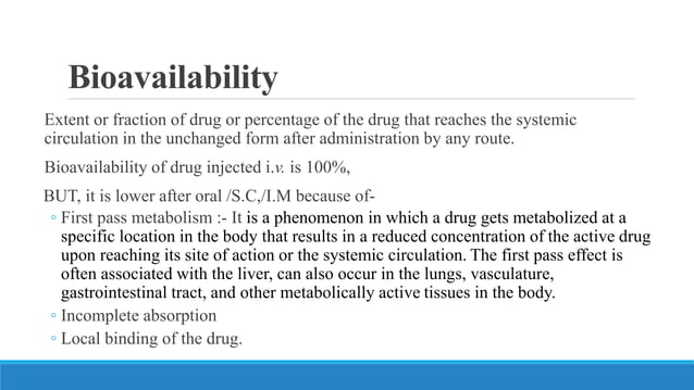 Pharmacokinetics Absorption Distribution Pptx Pharmaceutical Drugs
