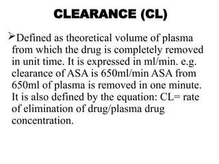 PHARMACOKINETICS 2-METABOLISM AND EXCRETION OF DRUGS [Autosaved].pptx