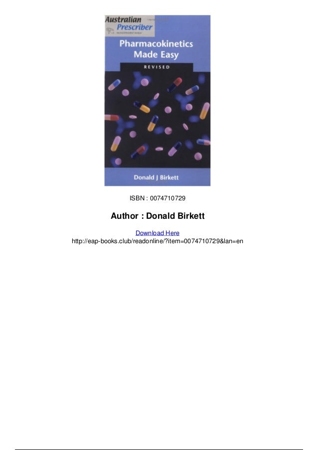 Pharmacokinetics Made Easy Pdf Download Pharmacokinetics Made Easy Pdf Download