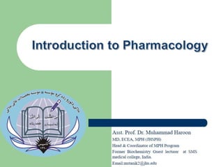 Pharmacokinetics part 1 (Pharmacology)