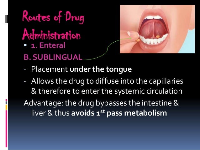 How Does A Sublingual Medication Get Absorbed Into The Bloodstream Pharmacokinetics