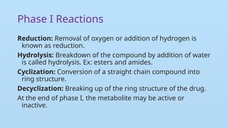 Comprehensive Overview of Drug Metabolism, Excretion, and ...
