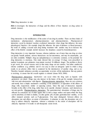 Compusyn Report Pharmacol lab report | DOCX