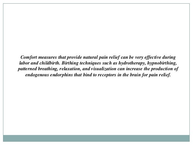 Pharmacological Treatment For Pain During Labor