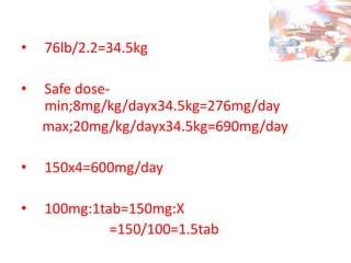 Pharmacologic considerations in pediatric dentistry | PPT