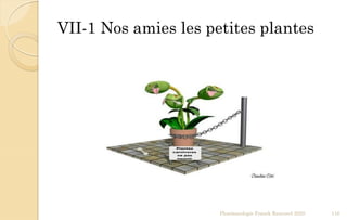 VII-1 Nos amies les petites plantes
Pharmacologie Franck Rencurel 2020 116
 