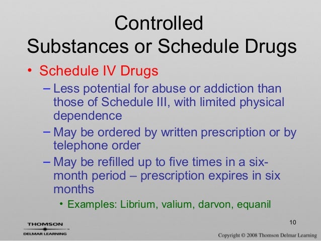 valium schedule ii drugs refills