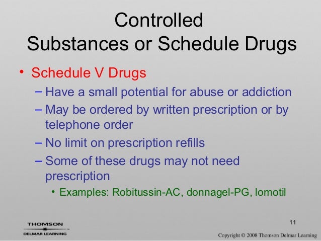 valium is a scheduled drugs