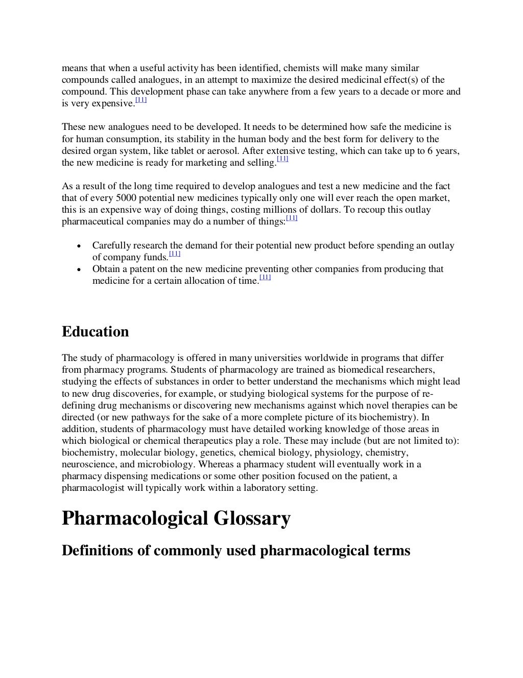 dissertation topics on pharmacology