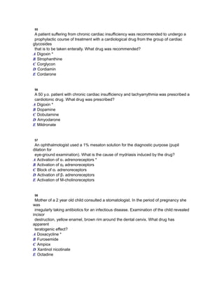 Krok 1 - 2014 Pharmacology Base (General Medicine) | PDF