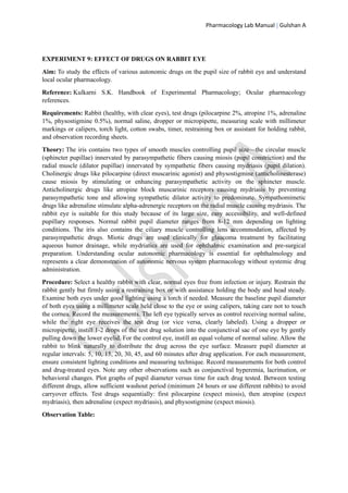 Comprehensive Pharmacology Lab Manual for Experimental Research and ...