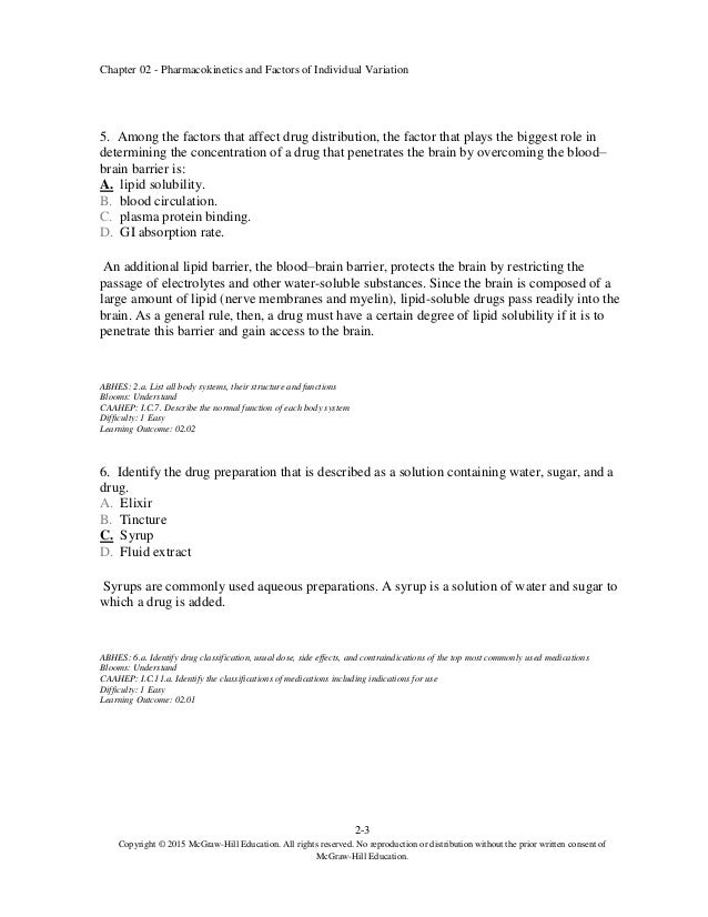 Pharmacology An Introduction 7th Edition Hitner Test Bank