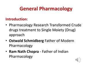 Pharmacology a subject of interest | PPTX
