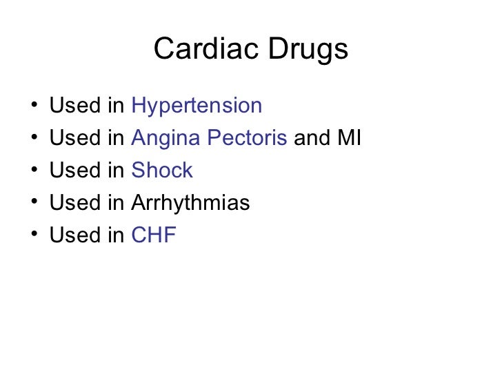 Cardiac Medication Chart For Nurses