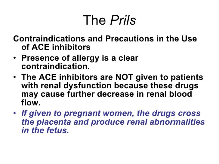 are prils ace inhibitors