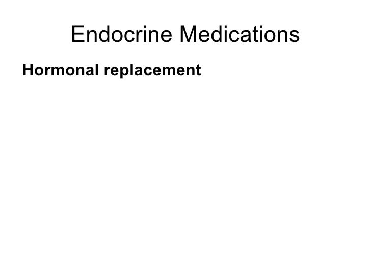Pharmacology Endocrine Drugs