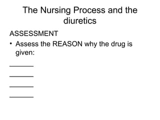 NurseReview.Org Pharmacology - Kidney Drugs | PPT