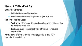 Bad Ssri Microteaching Session on Selective Serotonin Reuptake Inhibitors (SSRIs ...