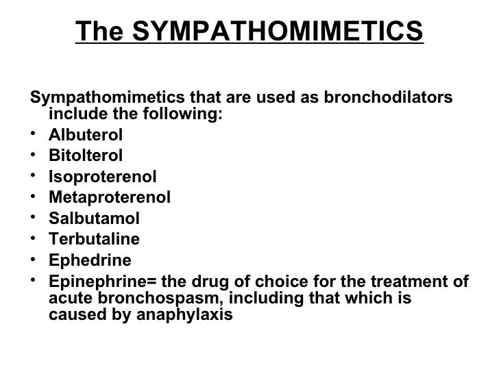 Pharmacology Respiratory Drugs